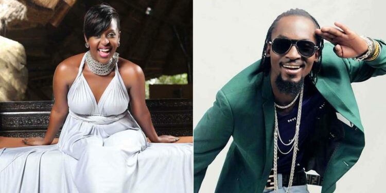 Lilian Mbabazi and the late Mowzey Radio