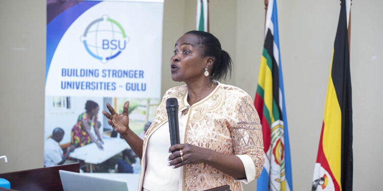 BSU Coordinator Dr Agatha Alidri addresses the conference