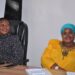 Minister Babalanda with the Third Deputy Prime Minister Rukia Nakadama during the meeting