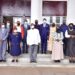 President Museveni with officials at State House Entebbe