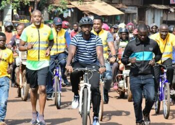 The Kyabazinga of Busoga William Gabula Nadiope IV competed in the special route that started from Post Office, Mainstreet, Gadaffi barracks roundabout, Mailo Mbili to the Kingdom headquarters