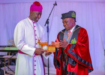 Archbishop Kaziimba with Lord Mayor Lukwago