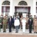 President Yoweri Museveni with a delegation of Senior Military Officers from the National Defense College of Kenya