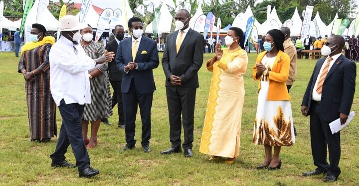 President Yoweri Museveni during the commemoration of World AIDS Day in Rukungiri