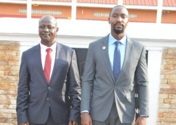 Owek.Al-hajj.Prof.Dr.Muhamadi Lubega Kisambira with the Kyabazinga of Busoga Kingdom HRH William Wilberforce Gabula Nadiope IV