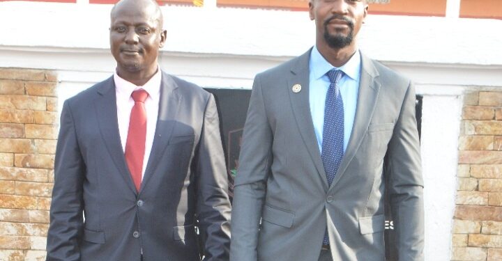 Owek.Al-hajj.Prof.Dr.Muhamadi Lubega Kisambira with the Kyabazinga of Busoga Kingdom HRH William Wilberforce Gabula Nadiope IV