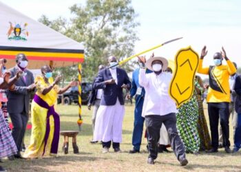 Katakwi District - President Museveni joined the family of VP H.E Jessica Alupo in thanksgiving for the priestly service of two family members -