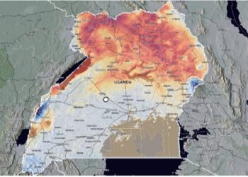 A new Uganda weather map generated by Atmo, showing ten times more detail than any previous African meteorology system.