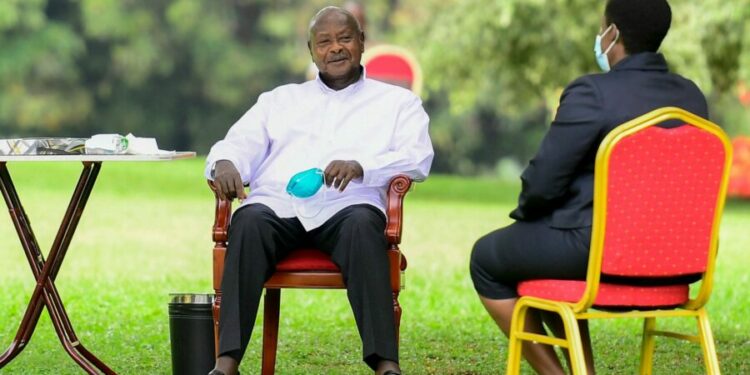 President Museveni with VP Jessica Alupo