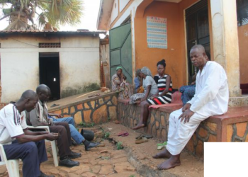 Musisi with some of his family members