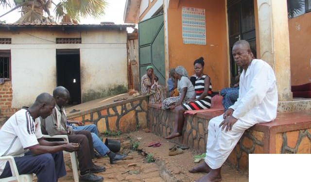 Musisi with some of his family members