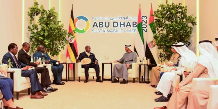 President Yoweri Museveni attends Abu Dhabi Sustainability Week 2023