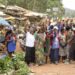 Some of the market women express their excitement after receiving financial support from President Yoweri Museveni