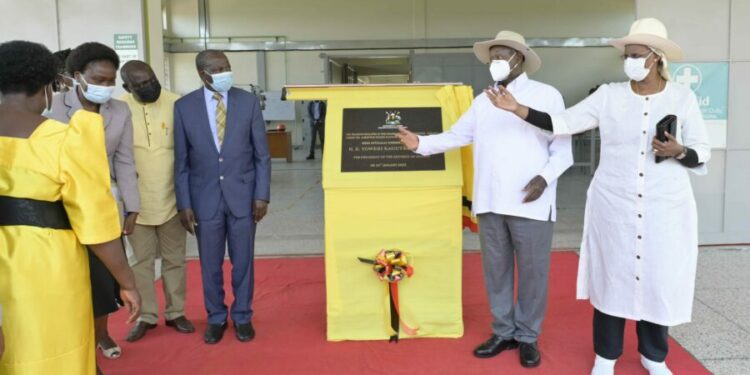 President Museveni & First Lady Janet at UPIK for the commissioning ceremony of the Institute's training facilities