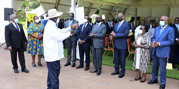 President Museveni at Prof. Emmanuel Tumusiime Mutebile's Memorial Lecture