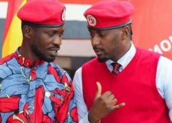 Bobi Wine and Lewis Rubongoya