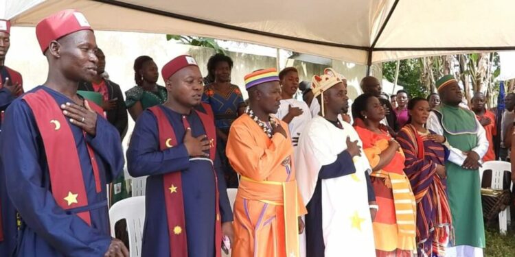 The High Priest and other priests at Walusi During the new years celebrations