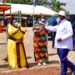 President Museveni and First Lady Janet are welcomed by VP Alupo, Premier Nabanjja and other ministers as they arrive in Kakumiro for the 37th NRMA liberation day in Kakumiro district on Thursday. PPU Photo