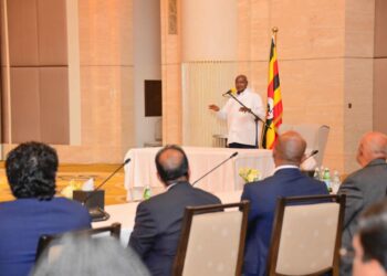 President Museveni addressing the summit