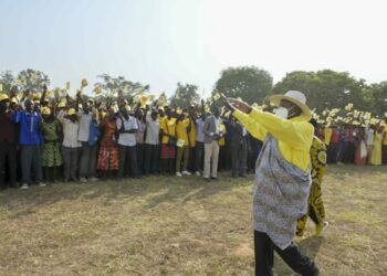 President Yoweri Museveni in Serere