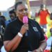 Presidential Initiative on skilling the Girl/Boy Child project Director Faith Katana Mirembe making her  remarks during the 7th intake inspection of the skills of the students as they show case their work at Luzira Prisons Center on 14th February 2023. Photo by PPU/Tony Rujuta.