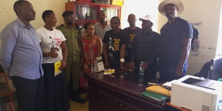 The ONC Greater Masaka team in RDC's office in Kyotera yesterday