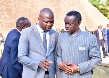 MP Sebamala with P. L. O Lumumba