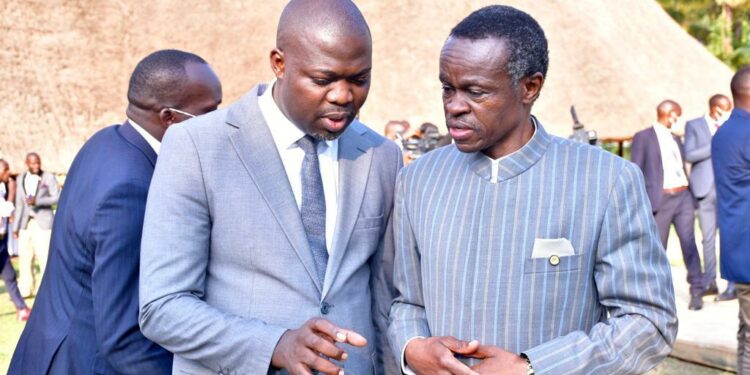 MP Sebamala with P. L. O Lumumba