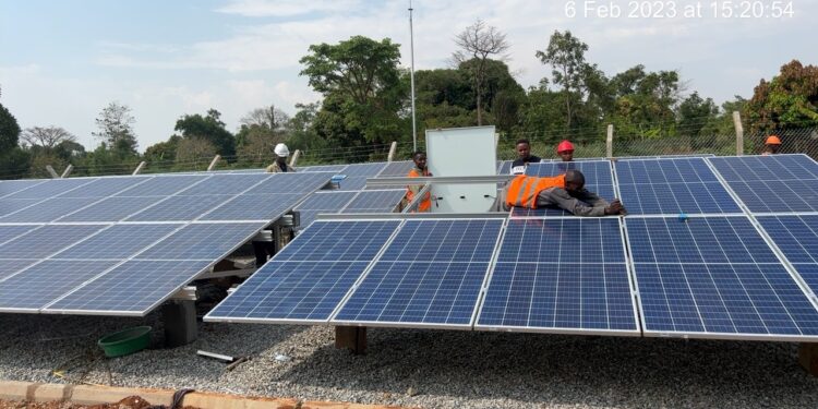 Solar installation at Bulangira, in Kibuku District by Nexus Green