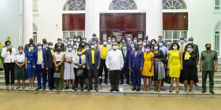 USA and UK Diaspora delegations meet Museveni at State House - Entebbe