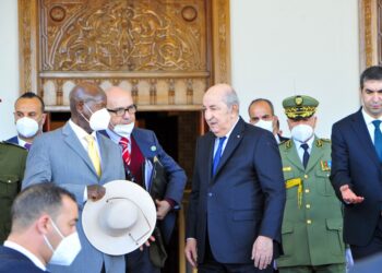 President Yoweri Museveni in Algeria