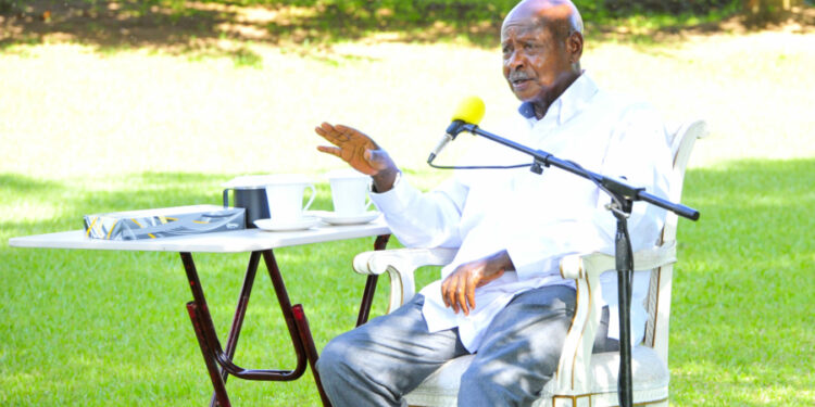 President Yoweri Museveni meets Whistleblowers from Acholi sub-region at the State House Entebbe on 22nd March 2023. Photo by PPU/Tony Rujuta