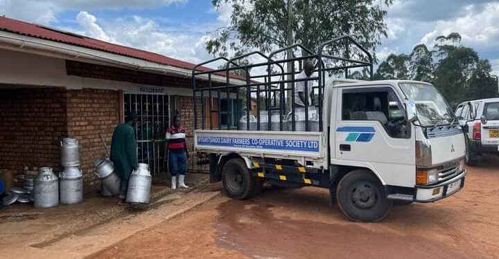 Photo of a milk collection centre in Western Uganda milk shed.