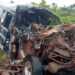 Car wreckage of the Late Kirungi Kadiri