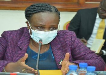 Hon. Kitutu appearing before the committee where she offered an apology for mismanaging the distribution of iron sheets
