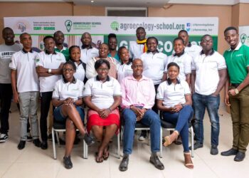 Selected Journalists & ESAFF Uganda delegates pose for a photo during the Agroecology Introductory Workshop at Eureka Place Hotel Ntinda, March 17th.