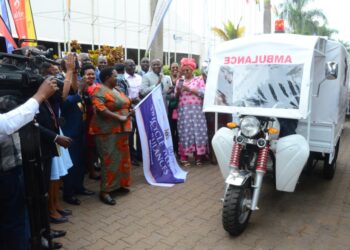 PM Nabbanja flags off the village ambulances