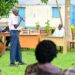 Gen Henry Isoke in a meeting with residents of Acholi