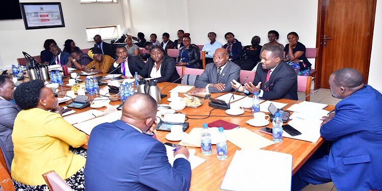 MPs on the Legal and Parliamentary Affairs Committee interact with scholars and religious leaders about the Anti-Homosexuality Bill 2023