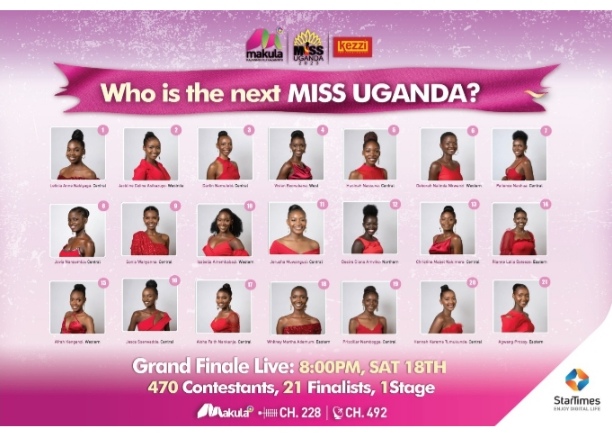 StarTimes Makula TV, Miss Uganda 2023 Büyük Finalini bugün CANLI olarak yayınlayacak