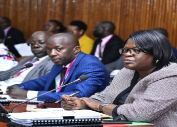 KCCA Ed, Kisaka (R) and other officials appearing before the committee