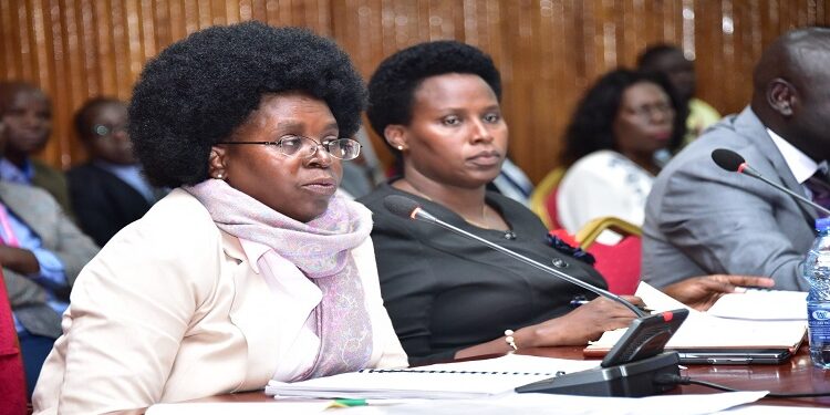 Hon. Musenero (L) said she will ensure that the documents requested by the committee are availed