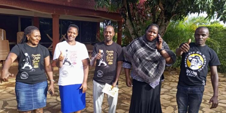 ONC team of Greater masaka after a meeting with the RDC Kalangala