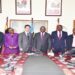 Hon. Mpuuga and Zhang Lizhong (C) with Opposition MPs and officiala from the Chinese Embassy after the meeting