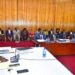 The PAC (Central) chaired by Hon. Sseggona (L) former officials from the Ministry of Science and Technology