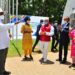 Chairman Sudhir Ruparelia and members of the Lohana Community welcome President Museveni at Commonwealth Resort Hotel Munyonyo