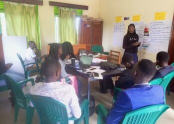 Flavia Komuhimbo, an SRHR trainee at Reproductive Health Uganda's (RHU) Kabalore branch