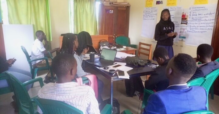 Flavia Komuhimbo, an SRHR trainee at Reproductive Health Uganda's (RHU) Kabalore branch