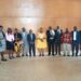 Hon. Milly Babalanda (Middle), Hajji Yunus Kakande and Mr. Kenneth Oluka in a group photo with the new UPPC board