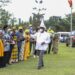 President Museverni Being welcomed in West Nile sub region